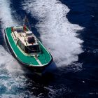 Lotsenboot in voller Fahrt