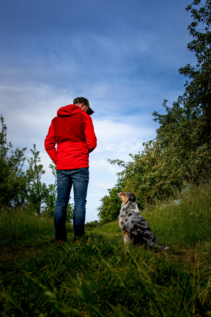 Lotte und Herrchen