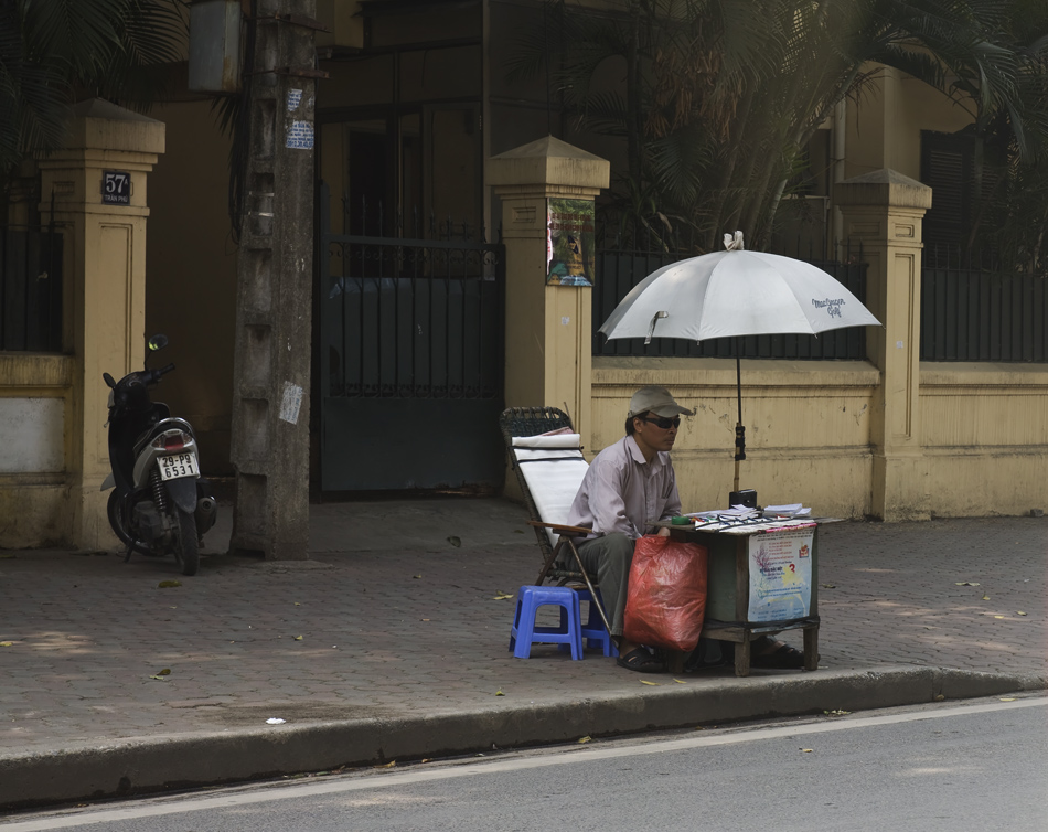 Lottoverkäufer in Hanoi