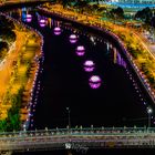 Lotus flowers on river to celebrate Vaisakha