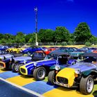 Lotus Seven ! symphonie de bleu et de jaune