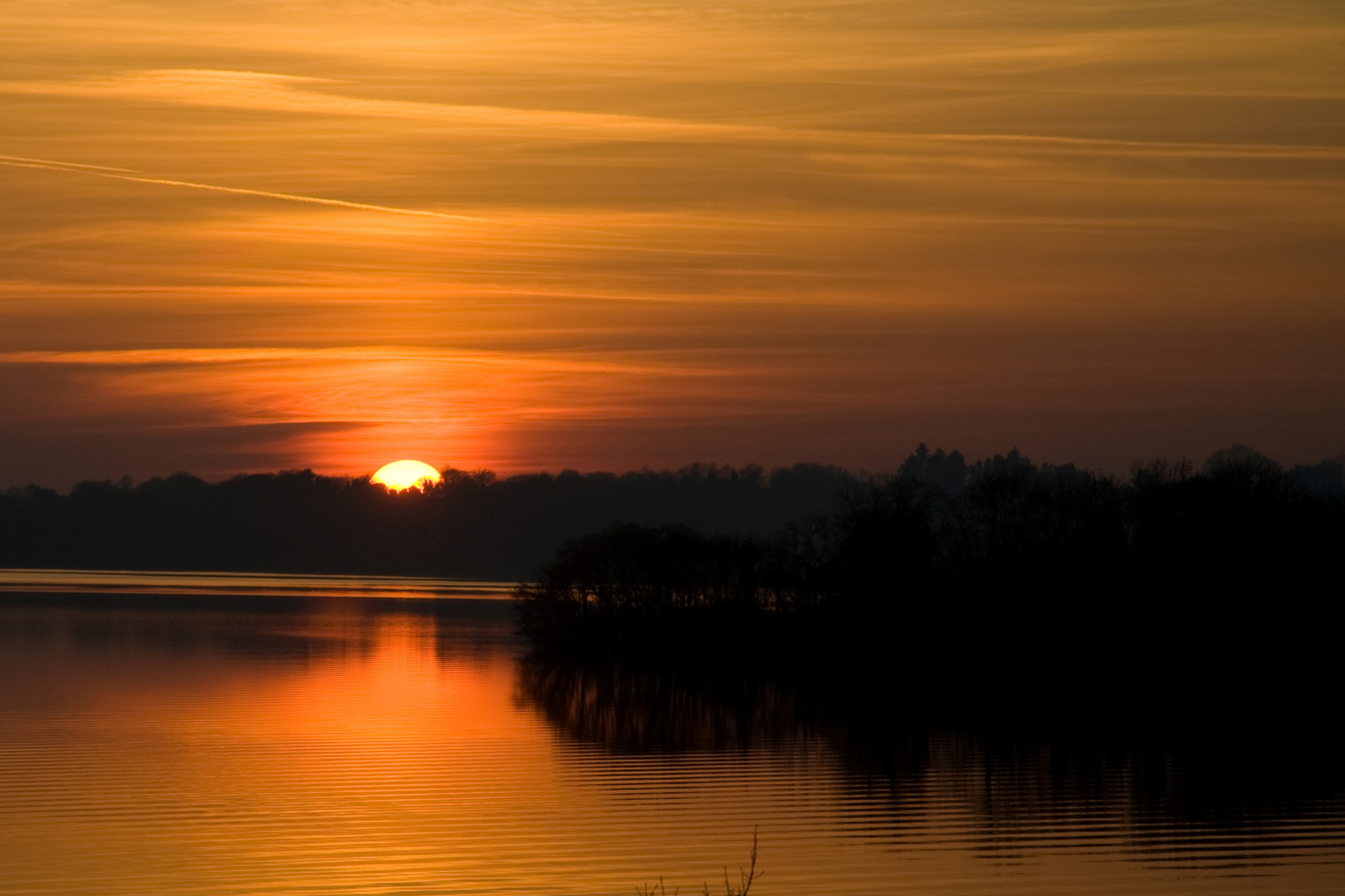 Lough Owel at Sunset