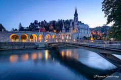 Lourdes Sanctuary at Blue Hour