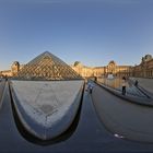 Louvre Abendlicht Panorama