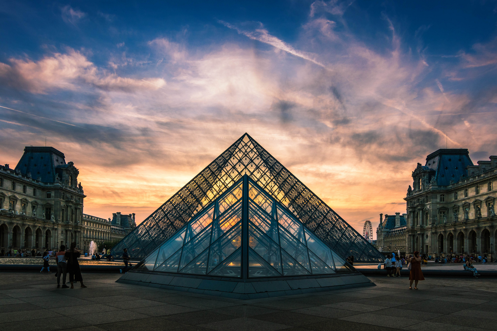 Louvre in mahlerrischen Farben