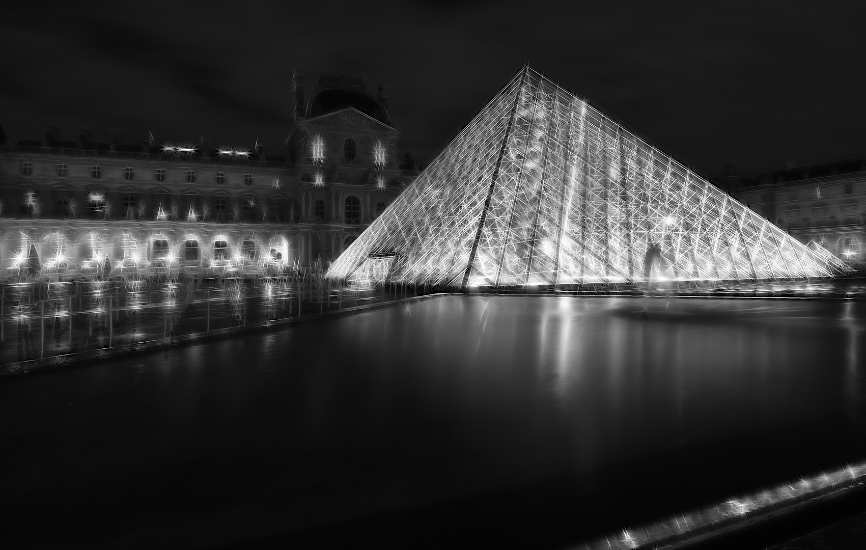 Louvre scintillant