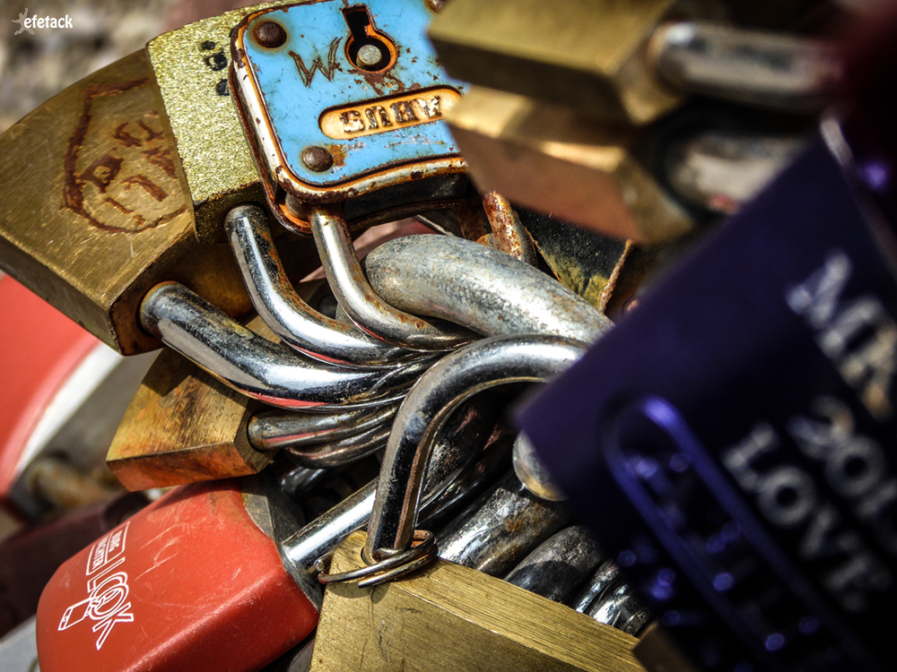 Love Locks in Heidelberg