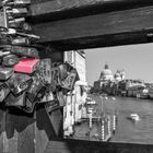 Love locks in Venice