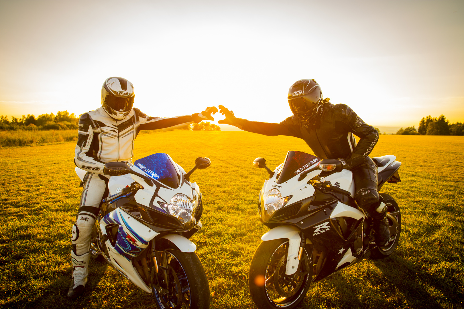 Love the bikes and the sun 