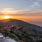 Lovely sunset on Folegandros