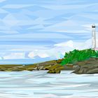 low poly phare