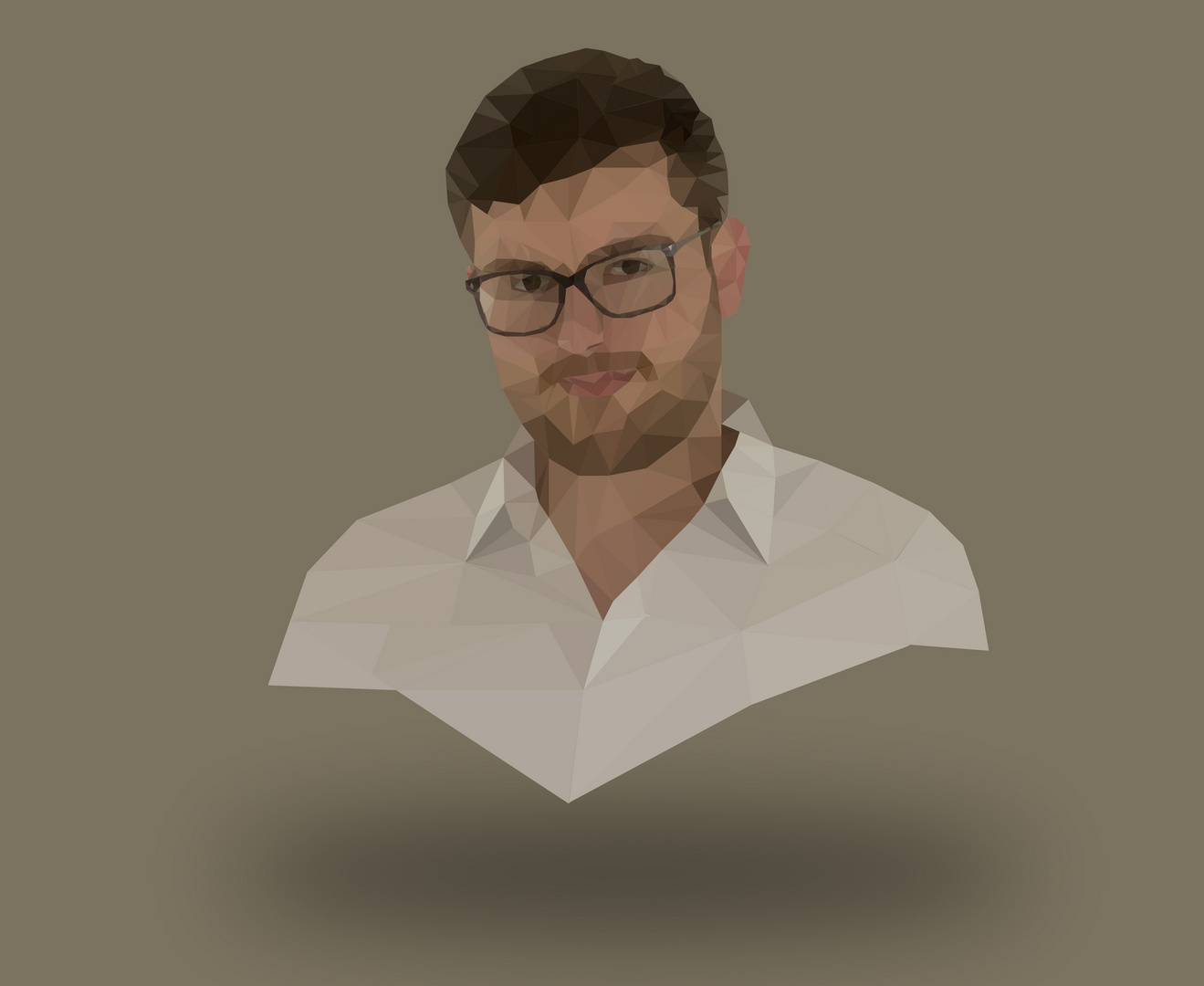 Low-Poly-Selbstportrait