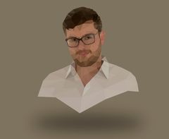 Low-Poly-Selbstportrait