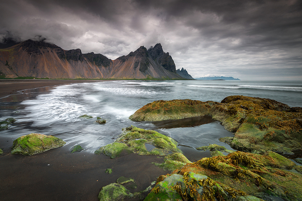 [ ... low tide at Klifatindur ]