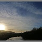 low winter sun near thropton Northumberland