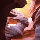 Lower Antelope Canyon: woman in the wind