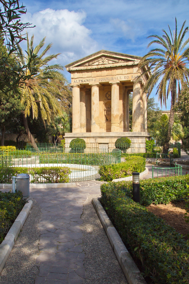 Lower Barrakka Gardens in Valletta/Malta