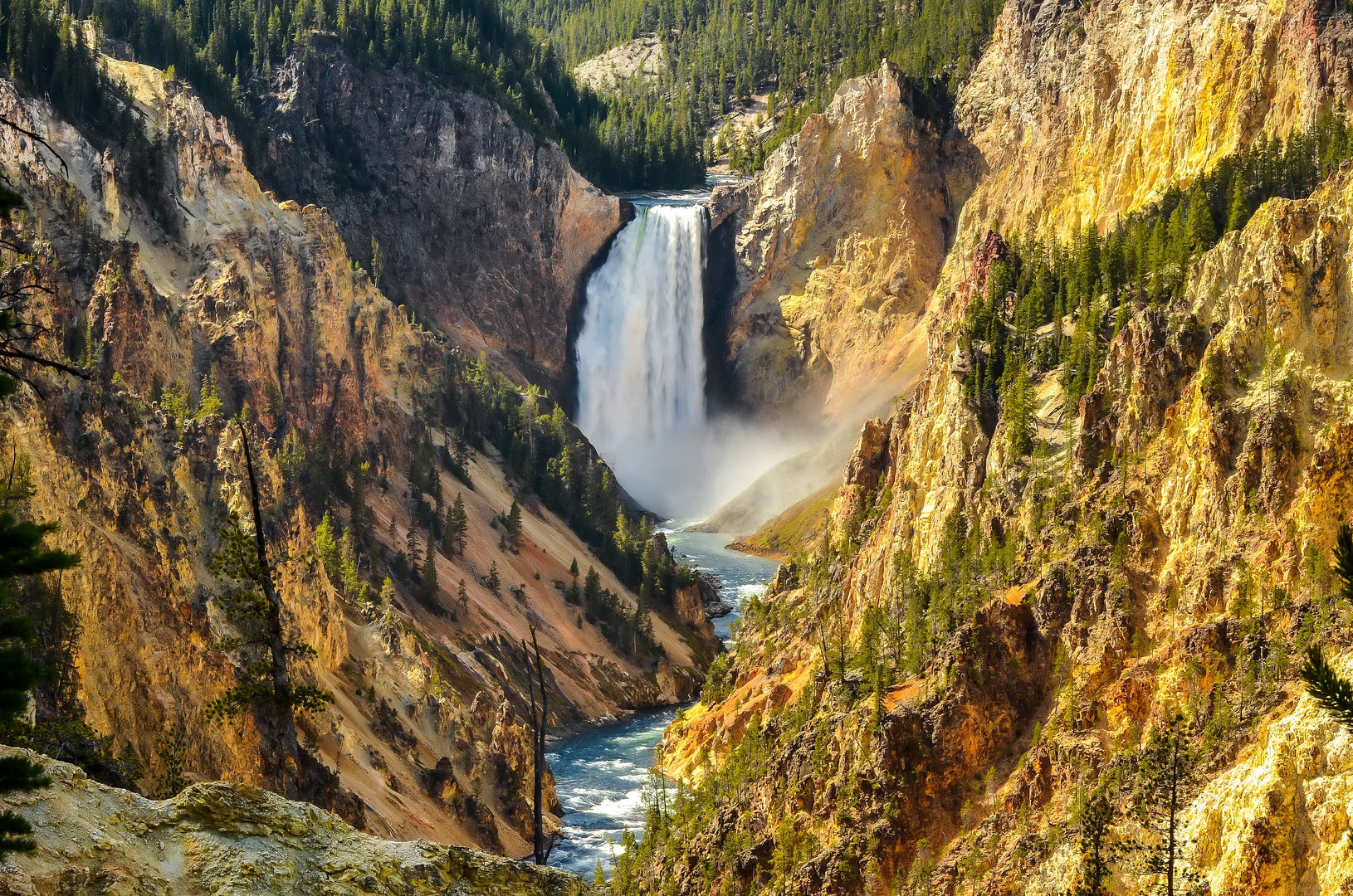 Lower Falls und Grand Canyon of the Yellowstone