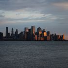 Lower Manhattan im Sonnenuntergang