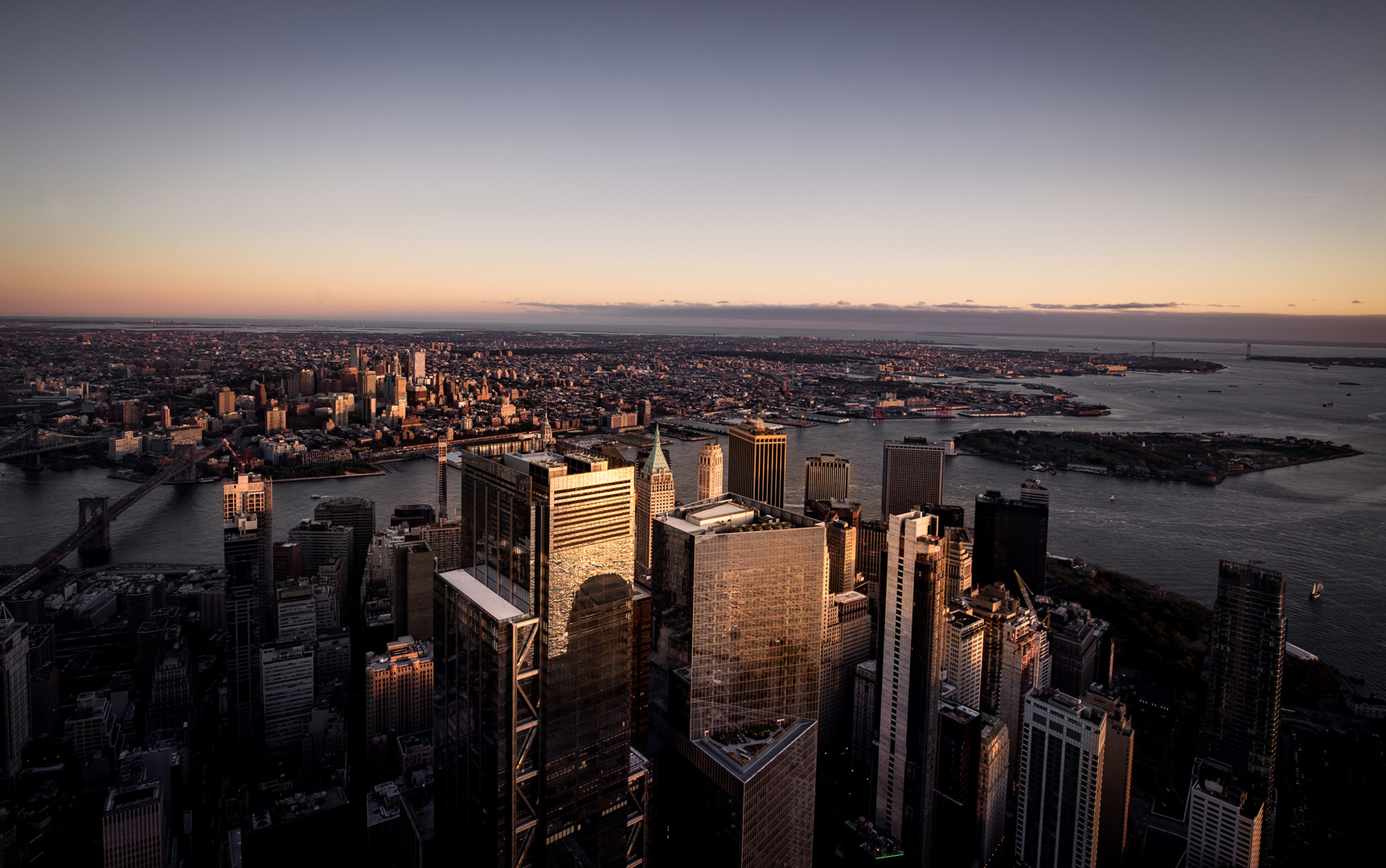 Lower Manhatten Sunset