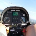 LS4 Cockpit in flight