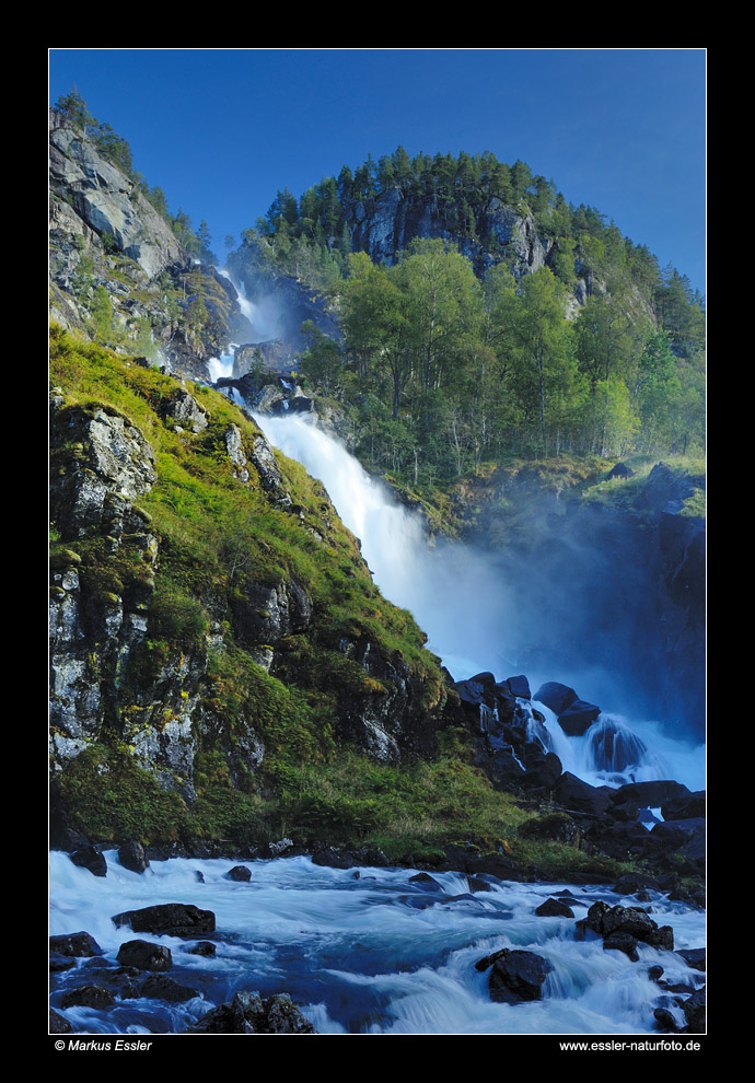 Låtefoss im Oddadalen • Hordaland, Norwegen (83-21874)