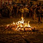 Última hoguera en la noche de San Juan.