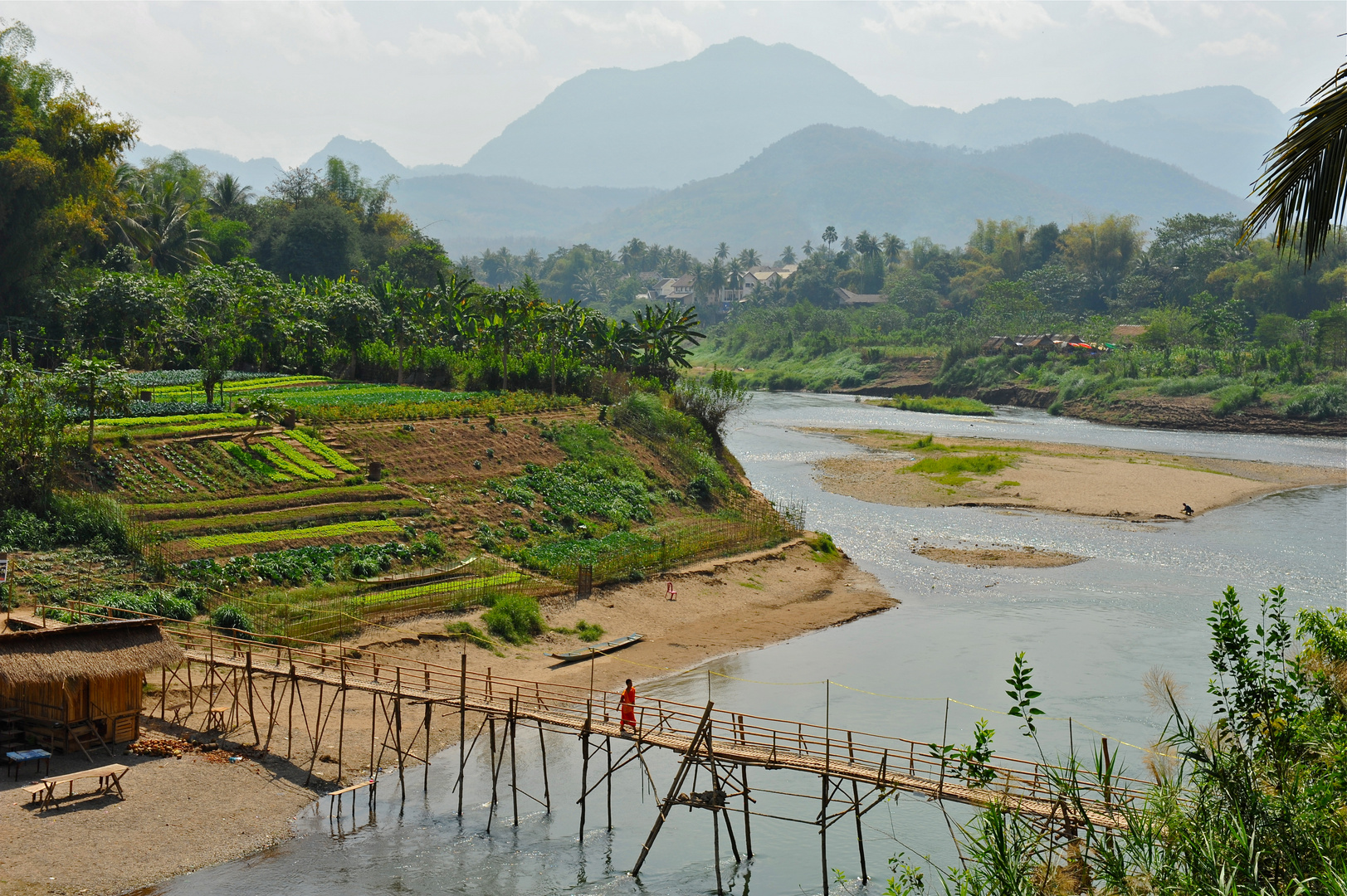 Luang Prabang: Blick über den Nam Khan