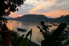Luang Prabang Mekong Sunset