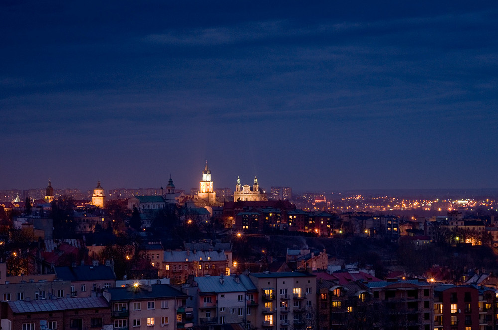 Lublin by night.