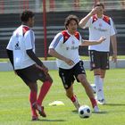 Luca Toni beim FC Bayern Training am 14.05.2008