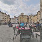 Lucca - Amphitheater - mit den Sitzplätzen unten