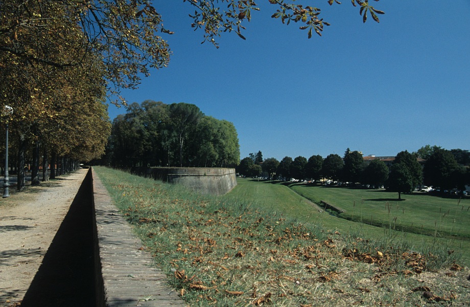 Lucca, Auf der Stadtmauer