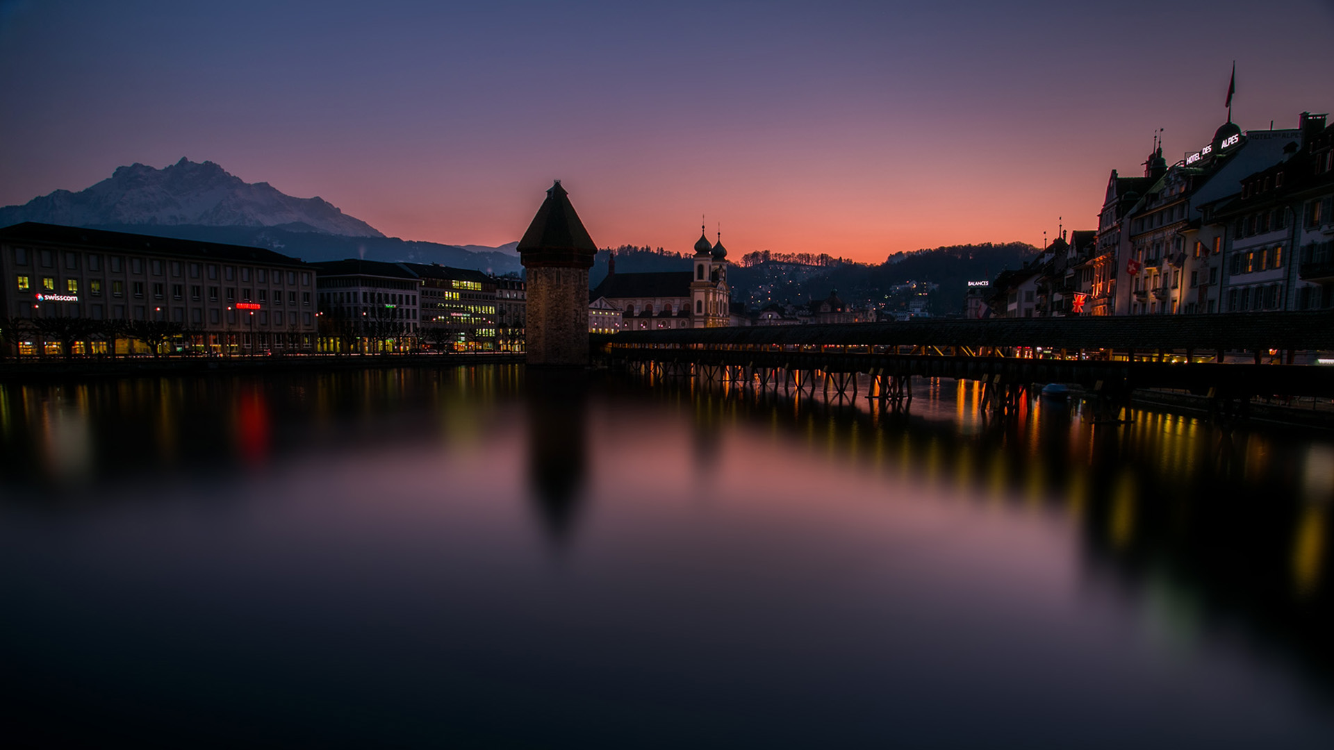 Lucerne by night