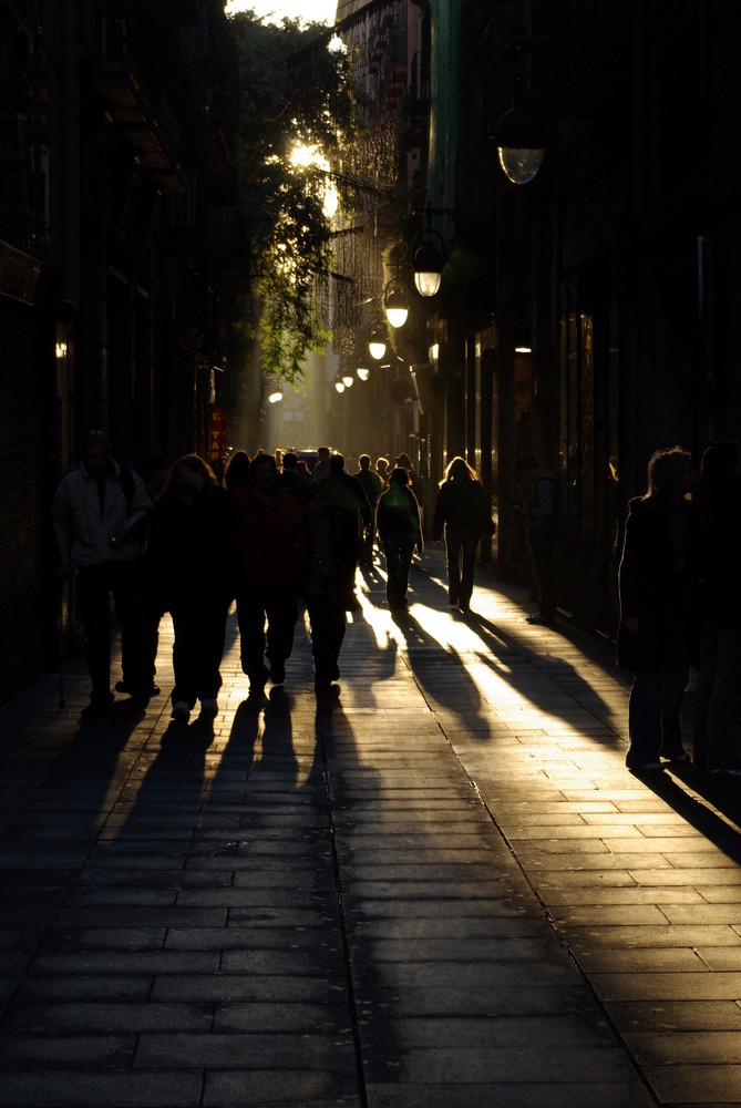 LUCES Y SOMBRAS AL ATARDECER