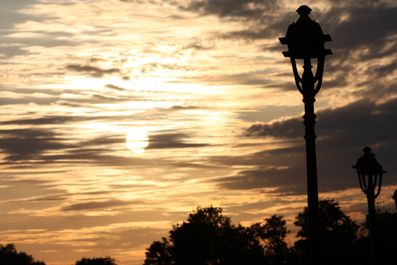 luci del tramonto sul ponte di Ariccia