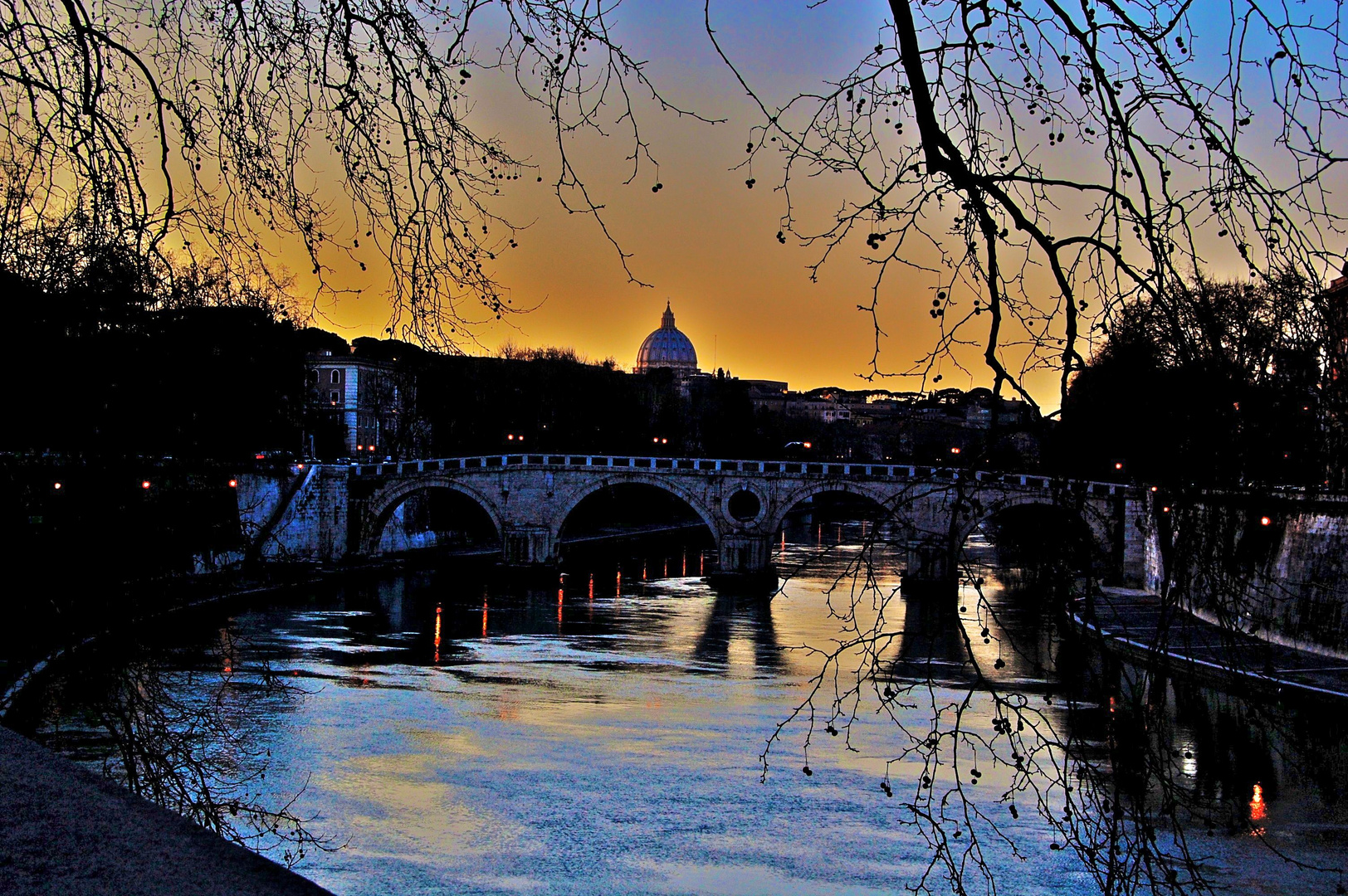 Luci sul Tevere.