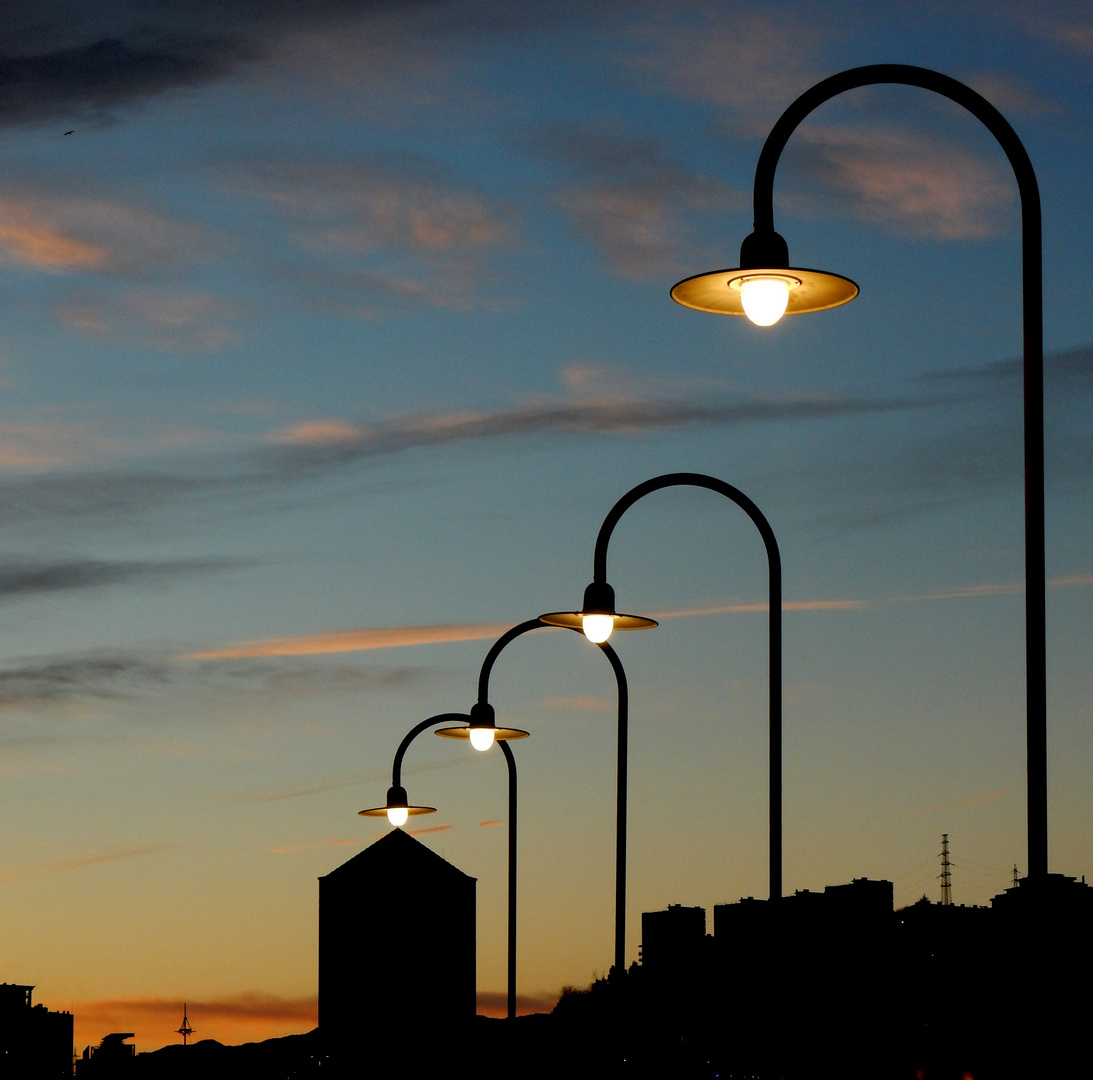 luci sulla punta della matita