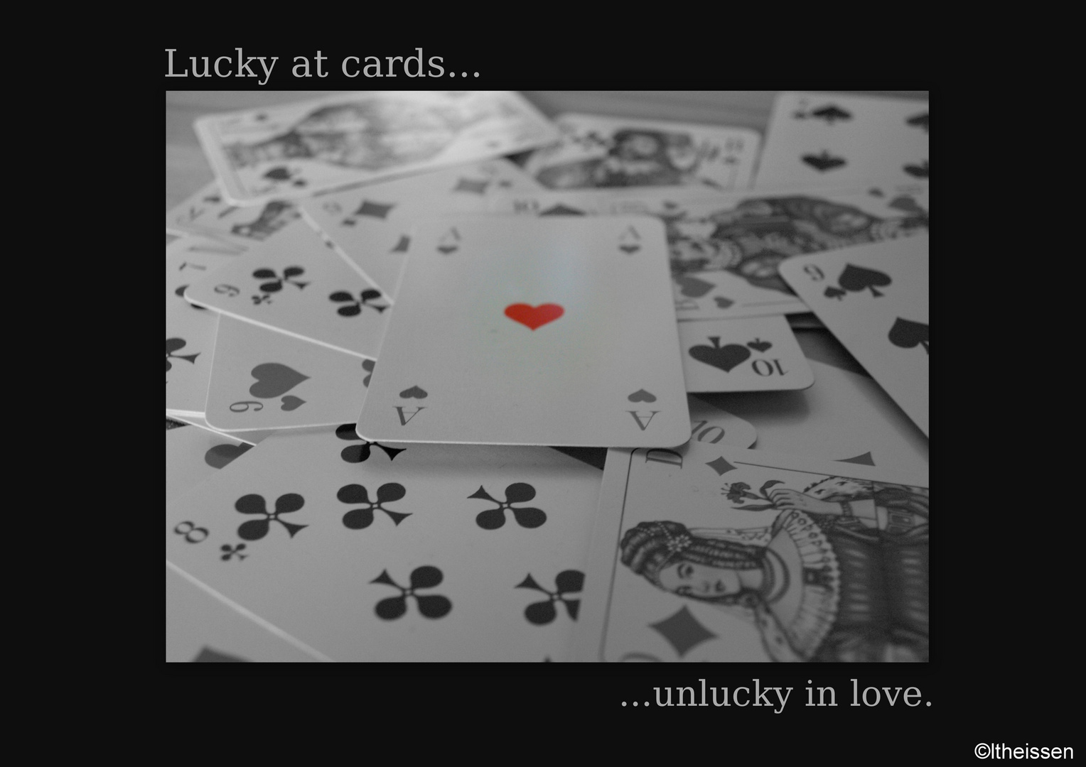 Lucky at cards...