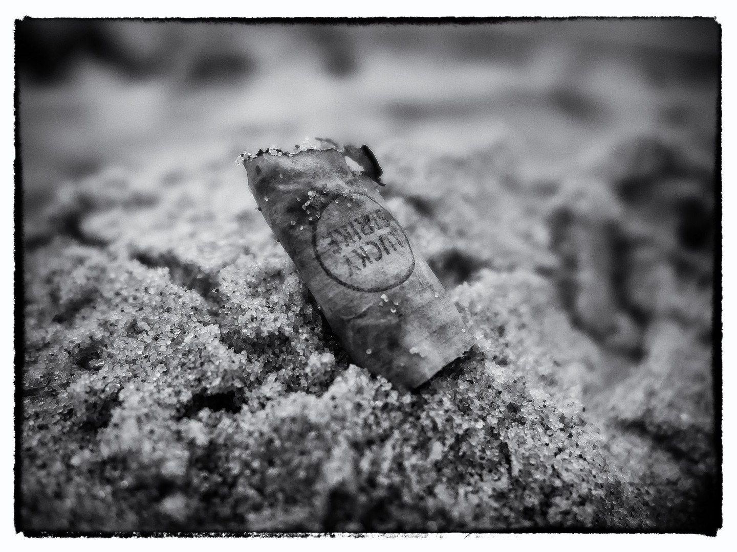 Lucky S. on the beach