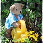 Ludwig bei der Gartenarbeit