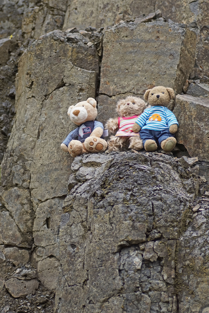 Ludwig, Luise und Karli im alten Vulkan