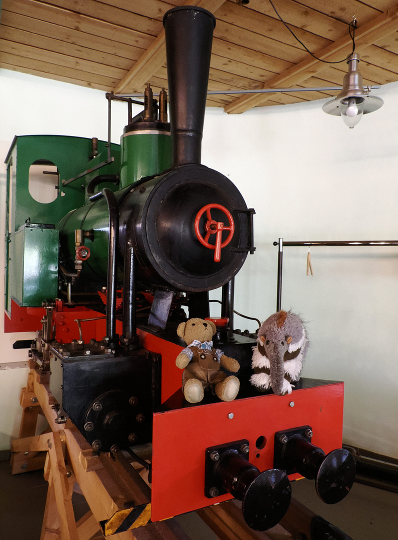 Ludwig und Sniffi im Eisenbahn Museum …