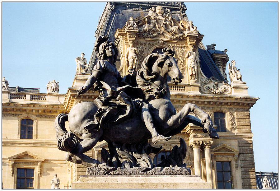 Ludwig XIV. vor dem Louvre (Paris)