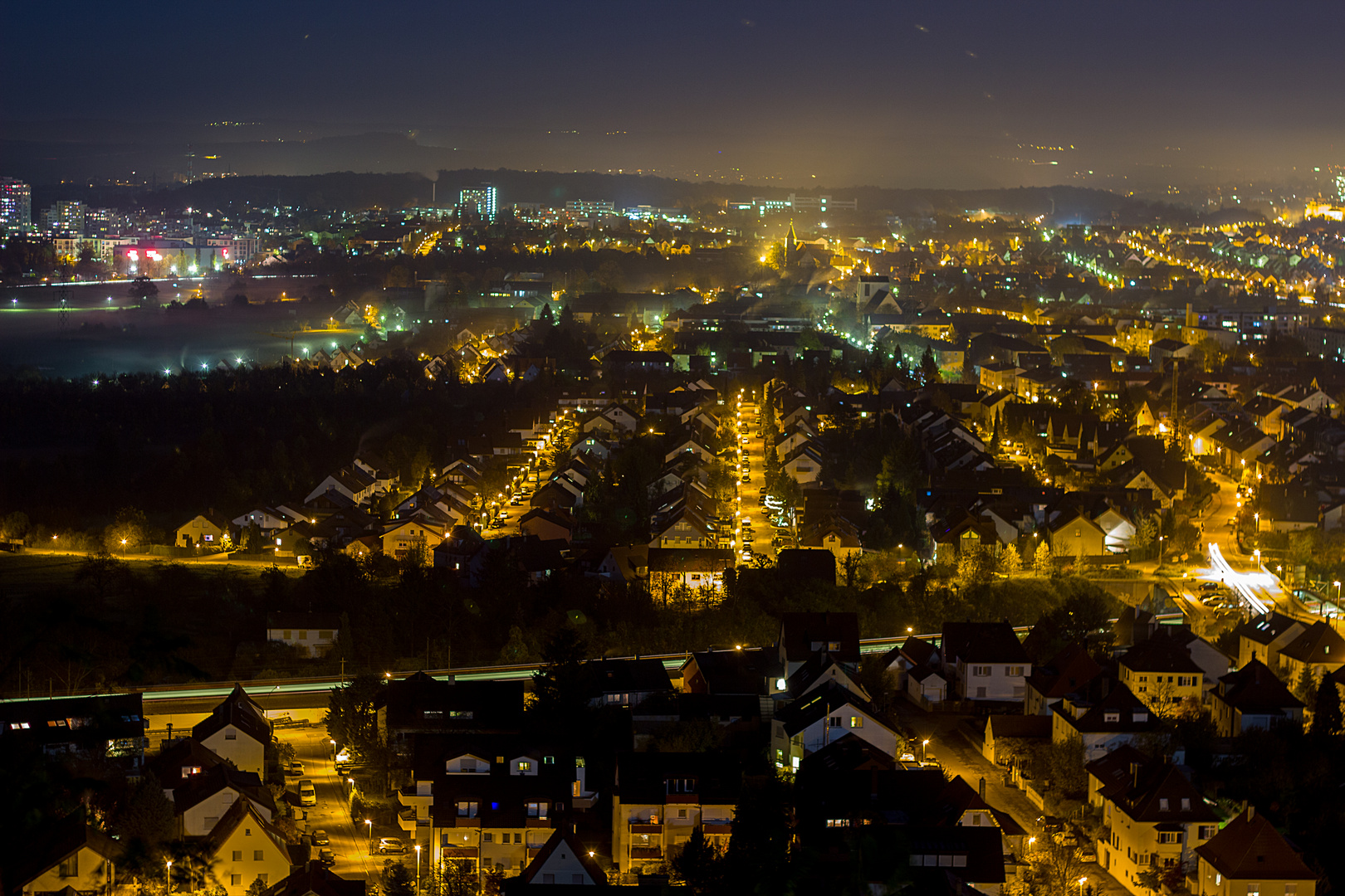 Ludwigsburg vom Asberg aus