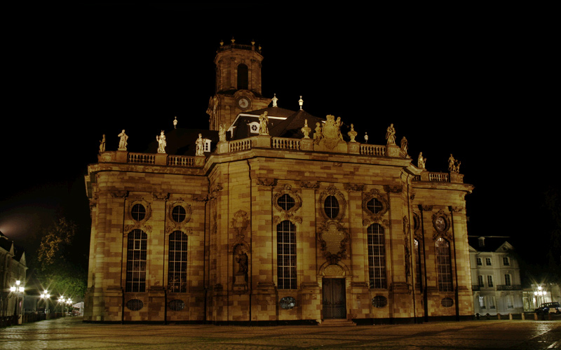 Ludwigskirche bei Nacht 2