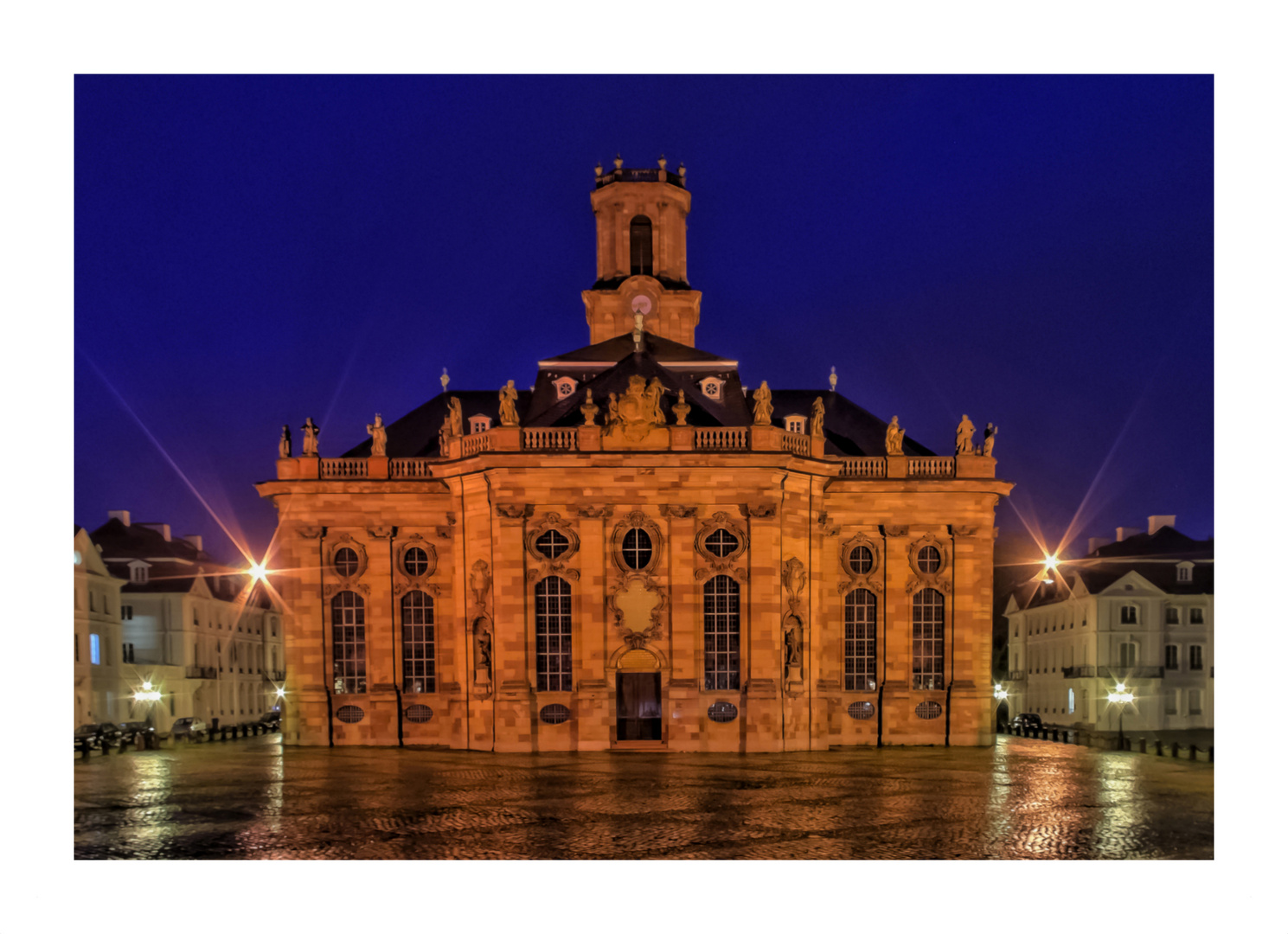 "Ludwigskirche bei Nacht"