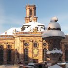 Ludwigskirche in Vormittagssonne nach Neuschnee