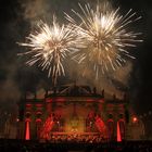 Ludwigsplatz in Flammen