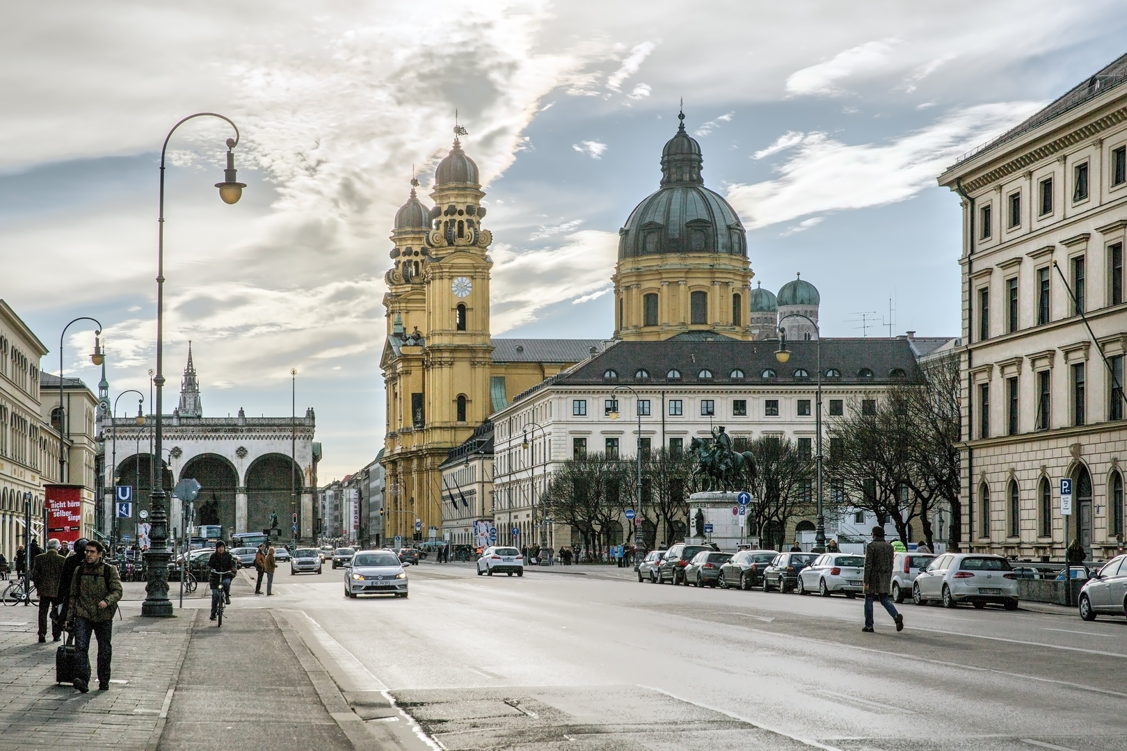 Ludwigstraße mit Blick auf den Odeonsplatz